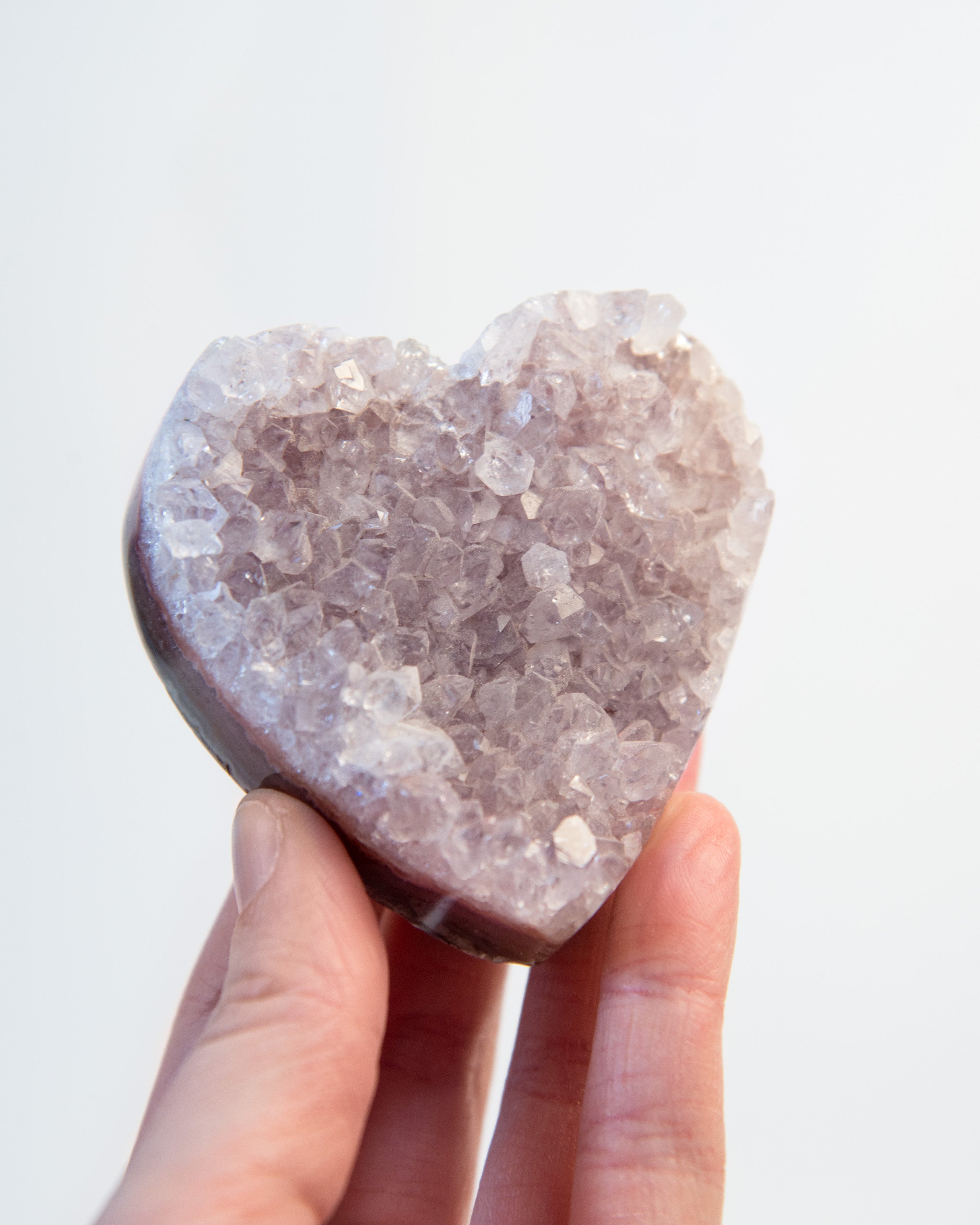 Druzy Amethyst Heart
