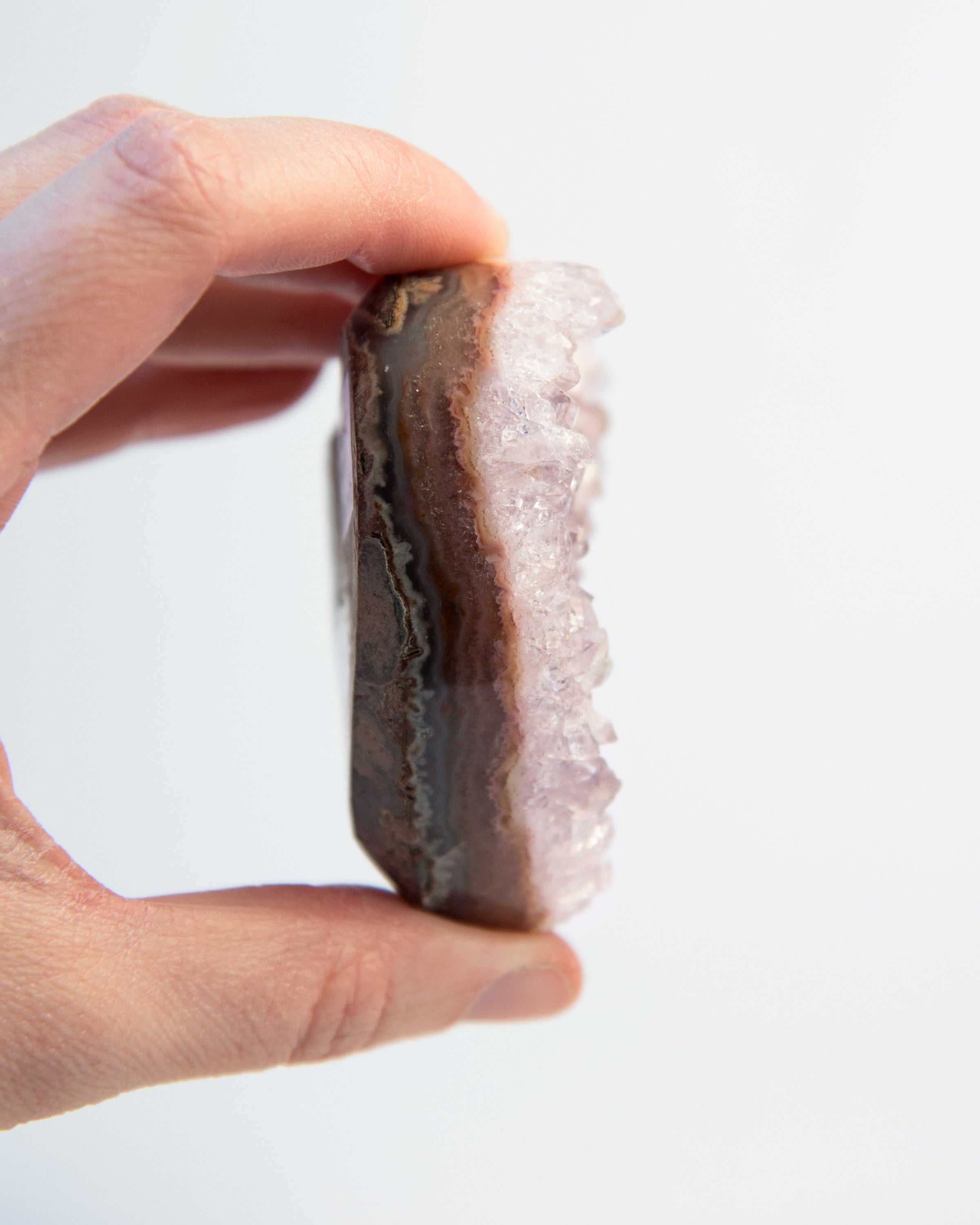 Druzy Amethyst Heart