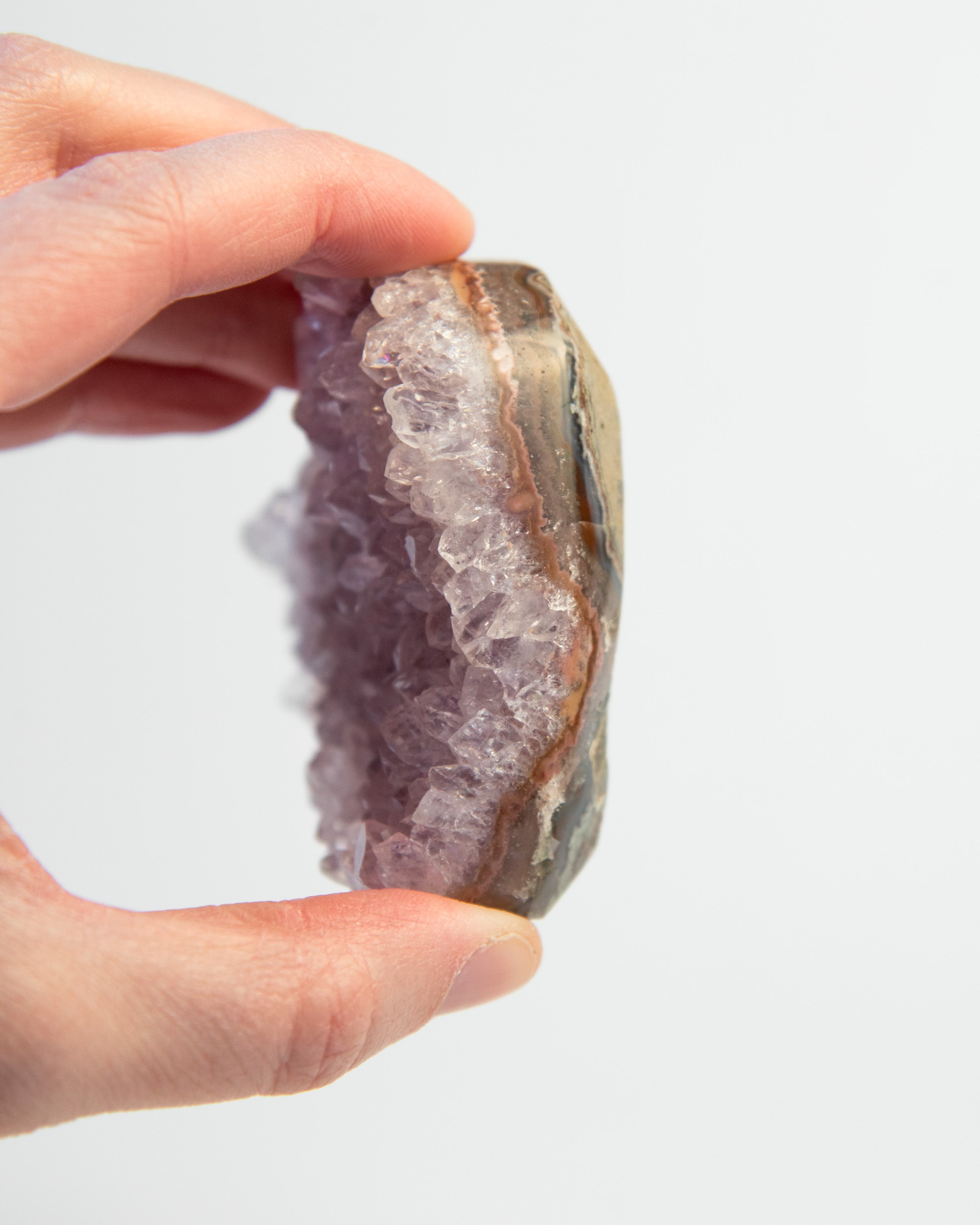 Druzy Amethyst Heart