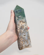 Statement Moss Agate Tower