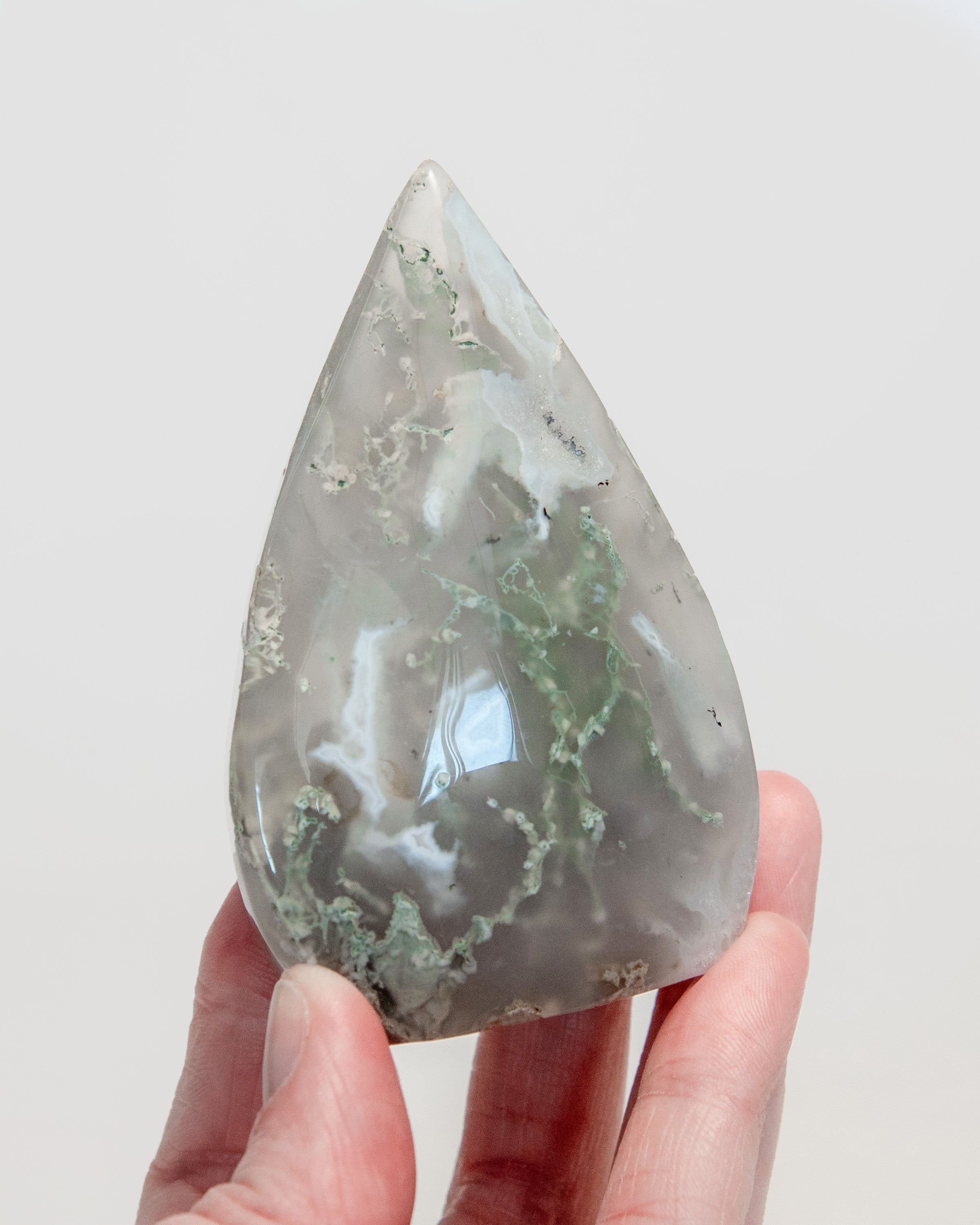 Moss Agate Sail Freeform