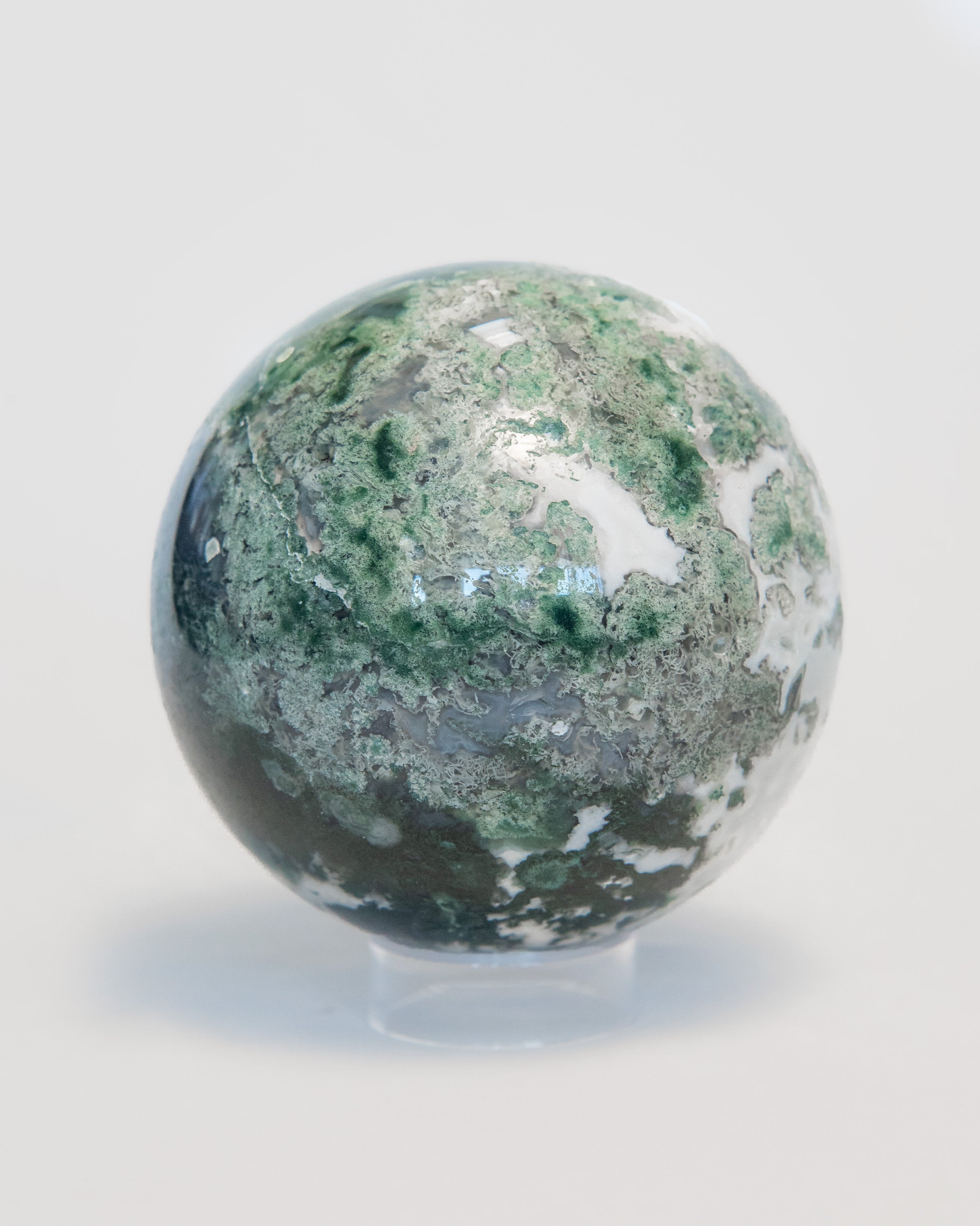 Statement Moss Agate Sphere