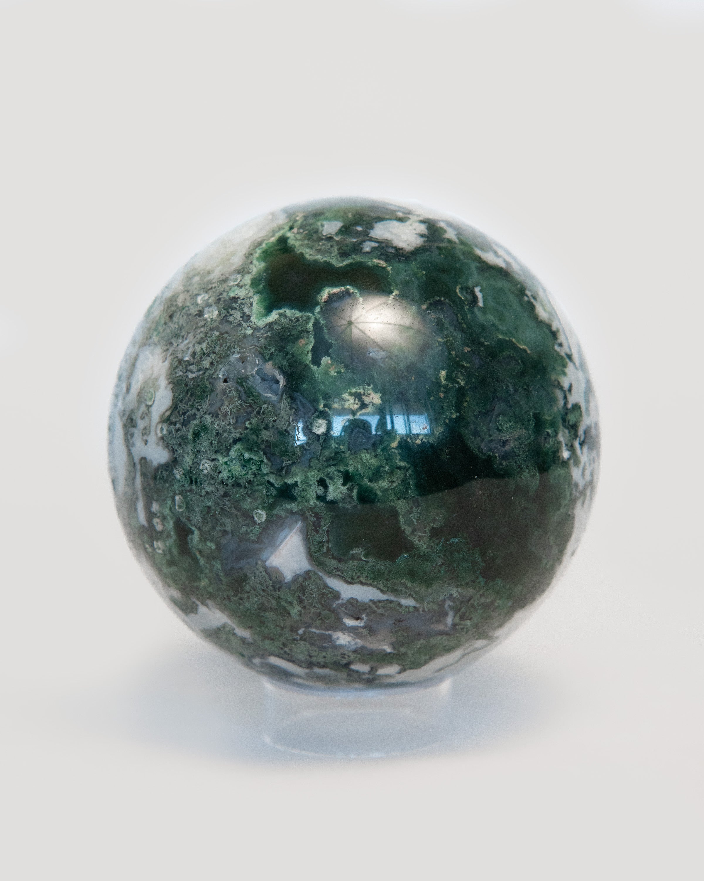 Statement Moss Agate Sphere