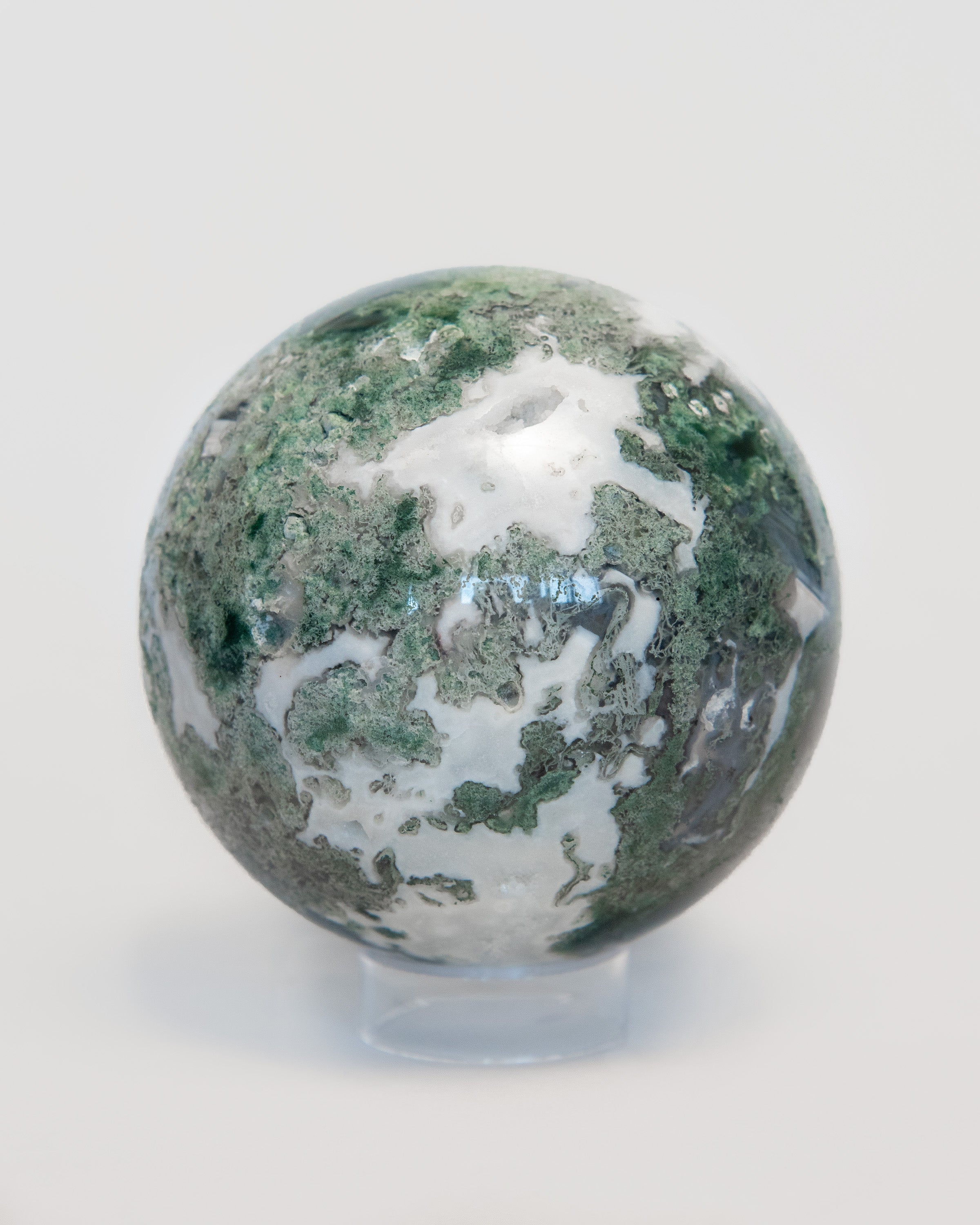Statement Moss Agate Sphere