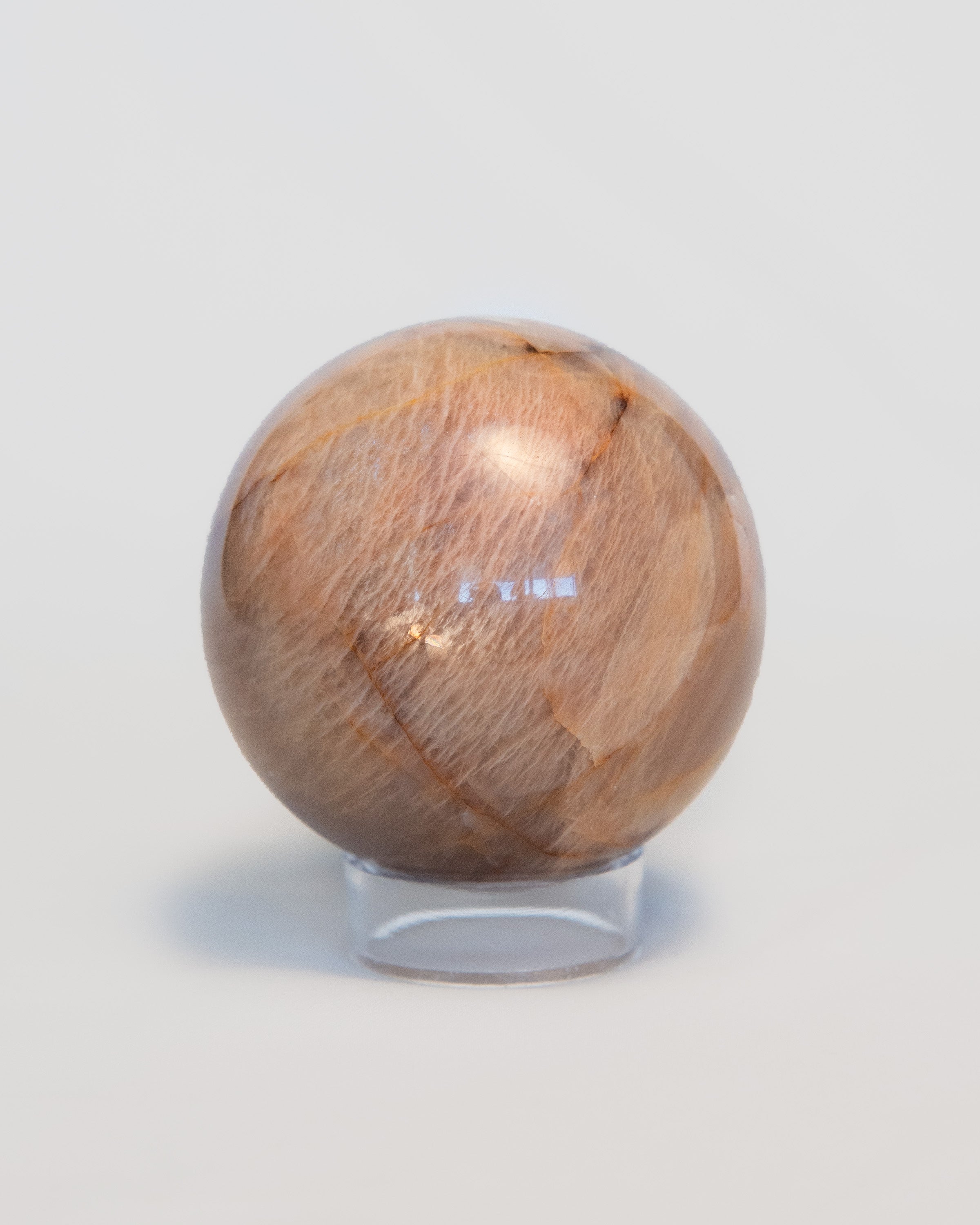 Sunstone Peach Moonstone Sphere