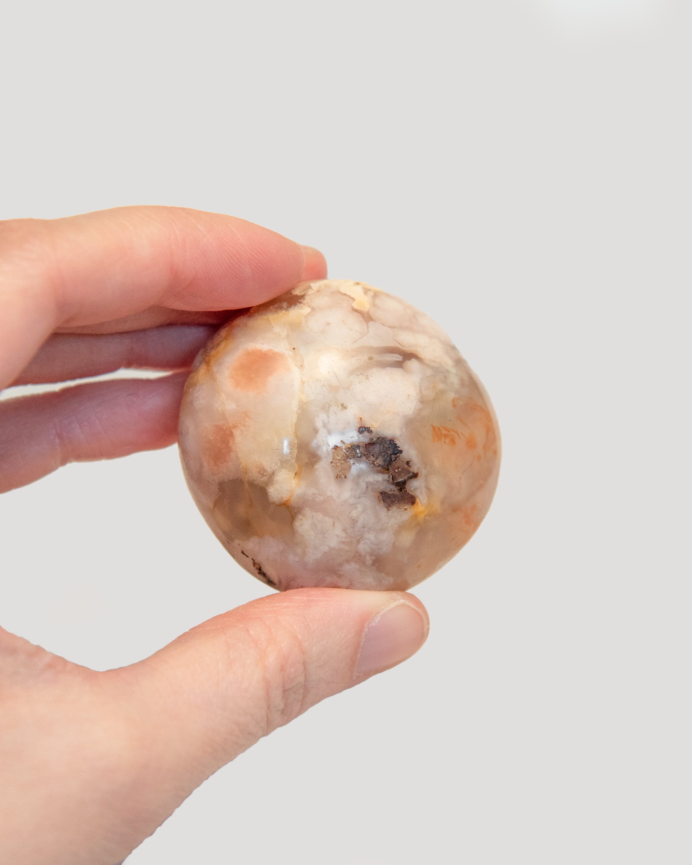 Flower Agate Palmstone