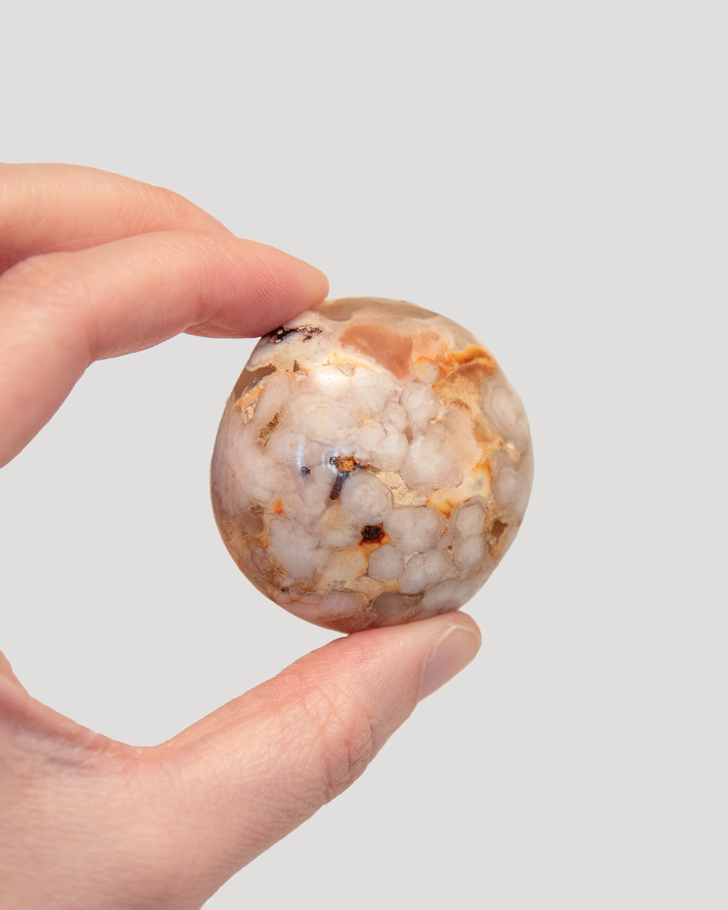 Flower Agate Palmstone