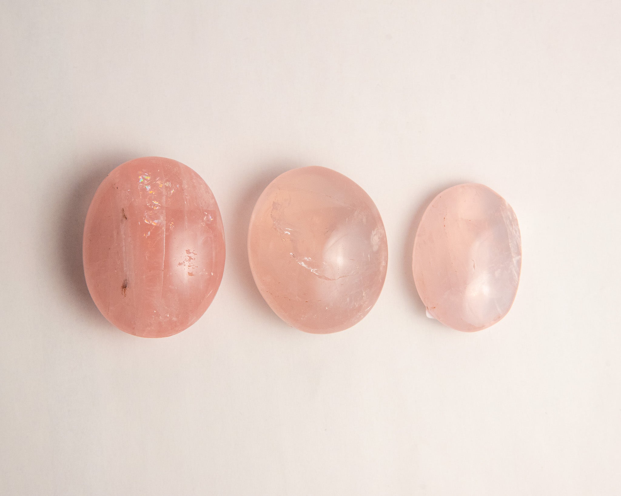 Rose Quartz Palm Stones