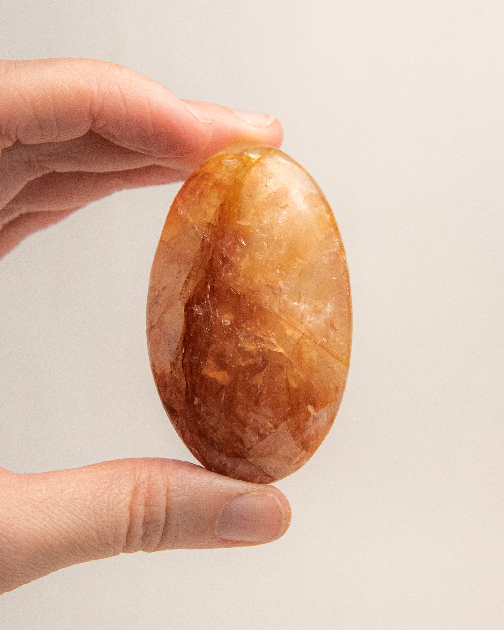 Fire Quartz Palmstone