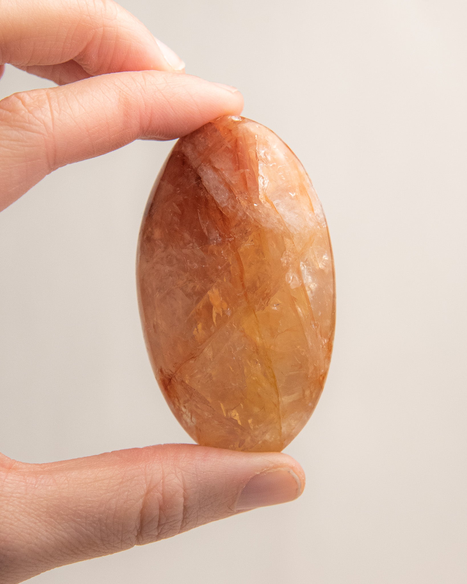 Fire Quartz Palmstone