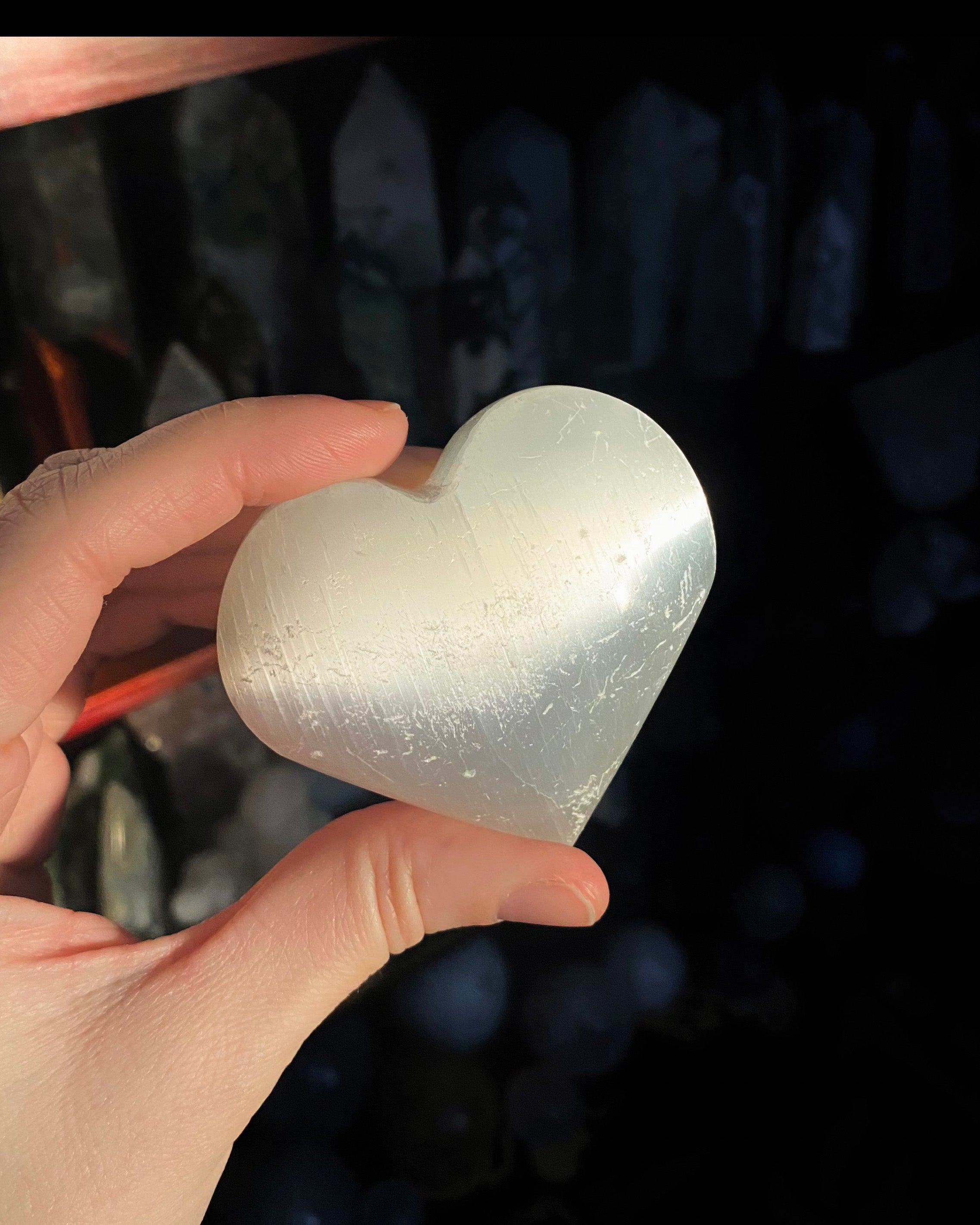Selenite Heart