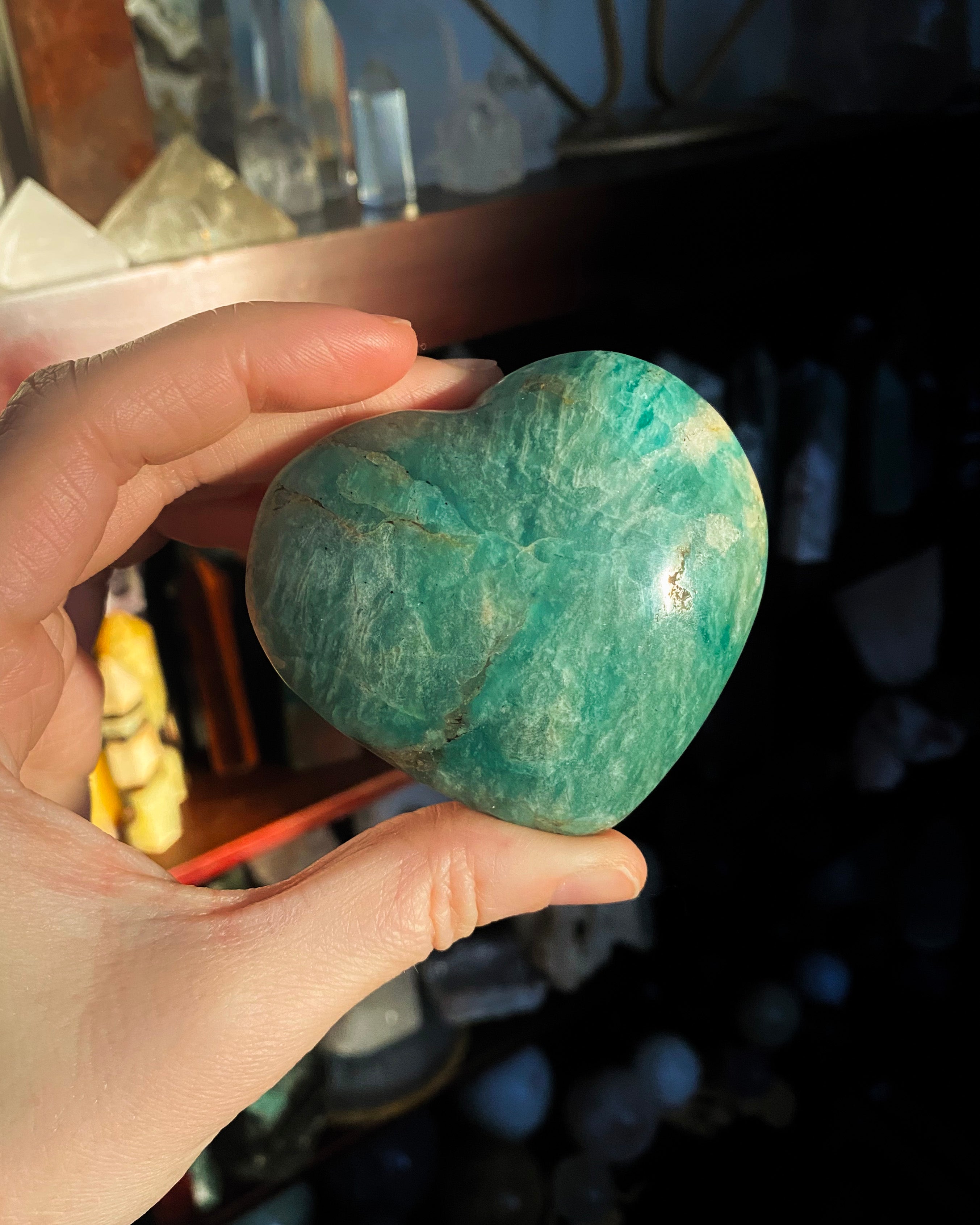 Amazonite Heart